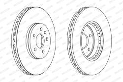 FERODO Disc Frana Ddf1664C Audi A4 B8/A5/Q5