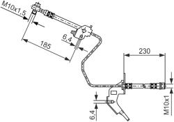 Bosch Furtun Frana 1987476200 Chevrolet Astra Holden Astra/Astra Sportsback Opel Combo (1987476200)