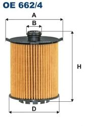 FILTRON Filtru Ulei Oe662/4 Volvo S60 Ii/S60 Ii Cross Country/S60 Iii/S80 Ii/S90 Ii/V40 (OE662/4)