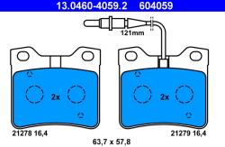 ATE Set Placute Frana, Frana Disc 13.0460-4059.2 Peugeot 406 (13.0460-4059.2)
