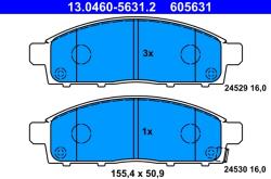 ATE Set Placute Frana, Frana Disc 13.0460-5631.2 Fiat Fullback Pick-Up (13.0460-5631.2)