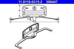 ATE Arc, Etrier Frana 11.8116-0315.2 Bmw 1/3/5/6/7/X1/Z4