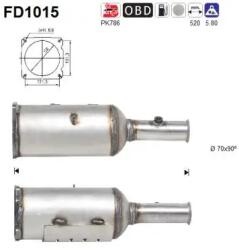 AS Filtru Funingine/Particule, Sist. De Esapament Fd1015 Citroën C4/C4 I Peugeot 307