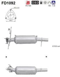 AS Filtru Funingine/Particule, Sist. De Esapament Fd1092 Land Rover Freelander 2 (FD1092)