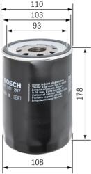 Bosch Filtru Ulei 0451301207 Askam Hi-Ex Man El/Em/Foc/G90/Hocl/L2000/Lion S Intercity (0451301207)