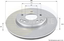 COMLINE Disc Frana Adc1603V Mercedes-Benz C-Class/C-Class T-Model/Clc-Class/Clk/E-Class (ADC1603V)