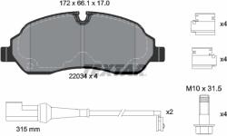 TEXTAR Set Placute Frana, Frana Disc 2203401 Ford Tourneo Custom V362/Transit V363