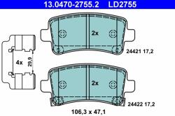 ATE Set Placute Frana, Frana Disc 13.0470-2755.2 Chevrolet Malibu Opel Insignia A (13.0470-2755.2)