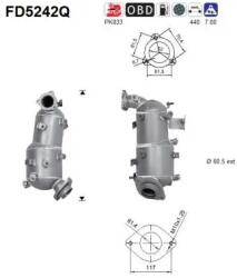 AS Filtru Funingine/Particule, Sist. De Esapament Fd5242Q Toyota Rav 4 Iii/Rav 4 Iv (FD5242Q)