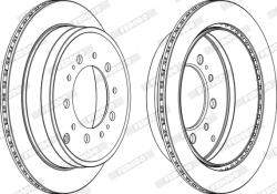 FERODO Disc Frana Ddf1799C-1 Lexus Lx Toyota Land Cruiser 200/Land Cruiser Pick-Up