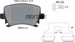 TEXTAR Set Placute Frana, Frana Disc 2391401 Audi A3/A4 B6/A4 B7/A6 C6/Tt Hawtai B11 (2391401)