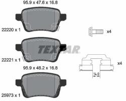 TEXTAR Set Placute Frana, Frana Disc 2222001 Opel Adam/Corsa E Vauxhall Adam/Corsa Mk Iv