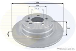 COMLINE Disc Frana Adc1319 Mg Mg Zt/Mg Zt- T Rover 75/75 I (ADC1319)