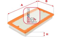 SOFIMA Filtru Aer S3376A Alfa Romeo Mito Chrysler Ypsilon Fiat 500/500 C/500L/Panda (S3376A)