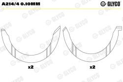 GLYCO Saiba Distantier, Arbore Cotit A214/40.10Mm Chevrolet Tracker Citroën Bx/C15/C25 (A214/40.10mm)