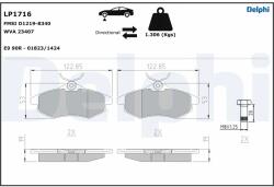 DELPHI Set Placute Frana, Frana Disc Lp1716 Citroën C2/C2 Enterprise/C3 I/C3 Pluriel