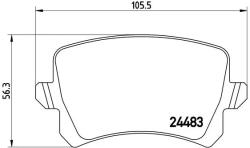 BREMBO Set Placute Frana, Frana Disc P85109X Audi Q3 Audi (Faw) A6L C6/Q3 Borgward Bx5 (P85109X)