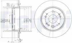 DELPHI Disc Frana Bg3979 Honda Cr-V Ii/Crossroad/Stream