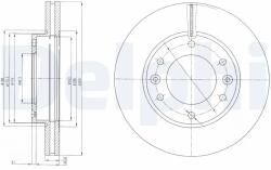 DELPHI Disc Frana Bg4137 Kia Carnival / Grand Carnival Iii (BG4137)