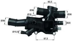 MAHLE Termostat, Lichid Racire Th4483 Citroën C4/C4 I/C4 Picasso I/C5 Ii/C5 Iii/C8