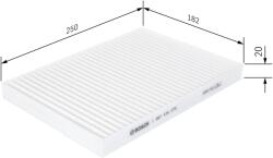 Bosch Filtru, Aer Habitaclu 1987435075 Renault Koleos I