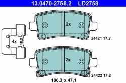 ATE Set Placute Frana, Frana Disc 13.0470-2758.2 Opel Insignia A/Insignia A Country (13.0470-2758.2)