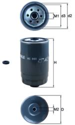 MAHLE Filtru Combustibil Kc503D Hyundai Grand Santa Fé/Santa Fé Iii/I30/I30 Kombi (KC503D)