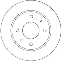 TRW Disc Frana Df4463 Mitsubishi Colt/Colt Czc Vi/Colt Vi Smart Forfour