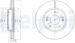 DELPHI Disc Frana Bg4281C Hyundai I30/Ix20 Kia Cee'D/Cerato Ii/Cerato Koup Ii/Pro Cee'D