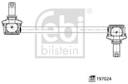 FEBI BILSTEIN Brat/Bieleta Suspensie, Stabilizator Axa Fata Dreapta 197024 Daihatsu Xenia (197024)