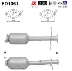 AS Filtru Funingine/Particule, Sist. De Esapament Fd1061 Ford Tourneo Connect
