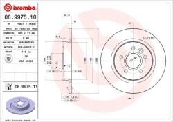 BREMBO Disc Frana 08.9975. 11 Ford C-Max/Focus C-Max/Focus Ii Volvo C30/C70 Ii/S40 Ii (08.9975.11)