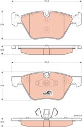 TRW Set Placute Frana, Frana Disc Gdb1662 Bmw 1 (GDB1662)
