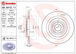 BREMBO Disc Frana 08. N410.11 Ford Usa Mustang Mach-E