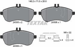 TEXTAR Set Placute Frana, Frana Disc 2430601 Mercedes-Benz C-Class/C-Class T-Model/Slc