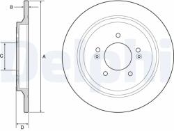 DELPHI Disc Frana Bg4932C Hyundai Nexo/Tucson/Ix35 Hyundai (Beijing) Tucson (BG4932C)