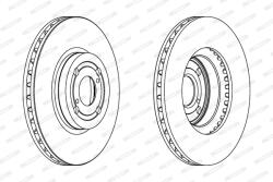 FERODO Disc Frana Ddf1461C Toyota Corolla/Corolla Verso/Matrix