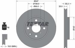 TEXTAR Disc Frana 92141903 Citroën C1/C1 Ii Jac Iev6E Peugeot 107/108 Toyota Aygo (92141903)
