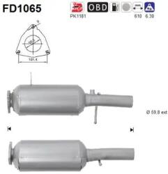AS Filtru Funingine/Particule, Sist. De Esapament Fd1065