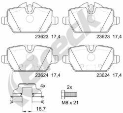 BRECK Set Placute Frana, Frana Disc 236230070400 Bmw 1/3 (236230070400)