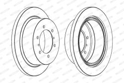 FERODO Disc Frana Ddf715 Mitsubishi Delica / Space Gear/Galloper/L400/Pajero Ii