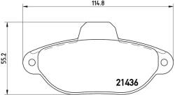 BREMBO Set Placute Frana, Frana Disc P23060 Fiat Palio/Punto Lancia Y Zastava 10 (P23060)
