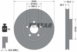TEXTAR Disc Frana 92283105 Ford Galaxy Iii/Galaxy Mk Iii/S-Max (92283105)
