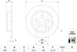Bosch Disc Frana 0986479G71 Ford Tourneo Connect / Grand Tourneo Connect V408 (0986479G71)