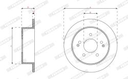 FERODO Disc Frana Ddf1993C Ssangyong Actyon Ii/Korando (DDF1993C)