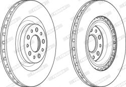 FERODO Disc Frana Ddf2289C Fiat 500L/Doblo Opel Combo (DDF2289C)