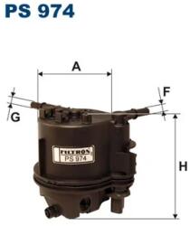 FILTRON Filtru Combustibil Ps974 Citroën C1/C2/C2 Enterprise/C3 I/C3 Ii/C3 Pluriel/Nemo