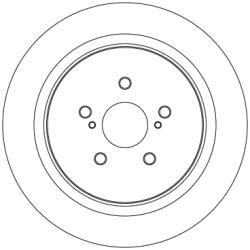 TRW Disc Frana Df6746 Lexus Rx