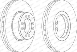 FERODO Disc Frana Fcr331A Man Hocl/Tga/Tgm I/Tgs I/Tgx I