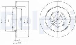 DELPHI Disc Frana Bg4334C Honda City V/Jazz Iii/Jazz Iv (BG4334C)